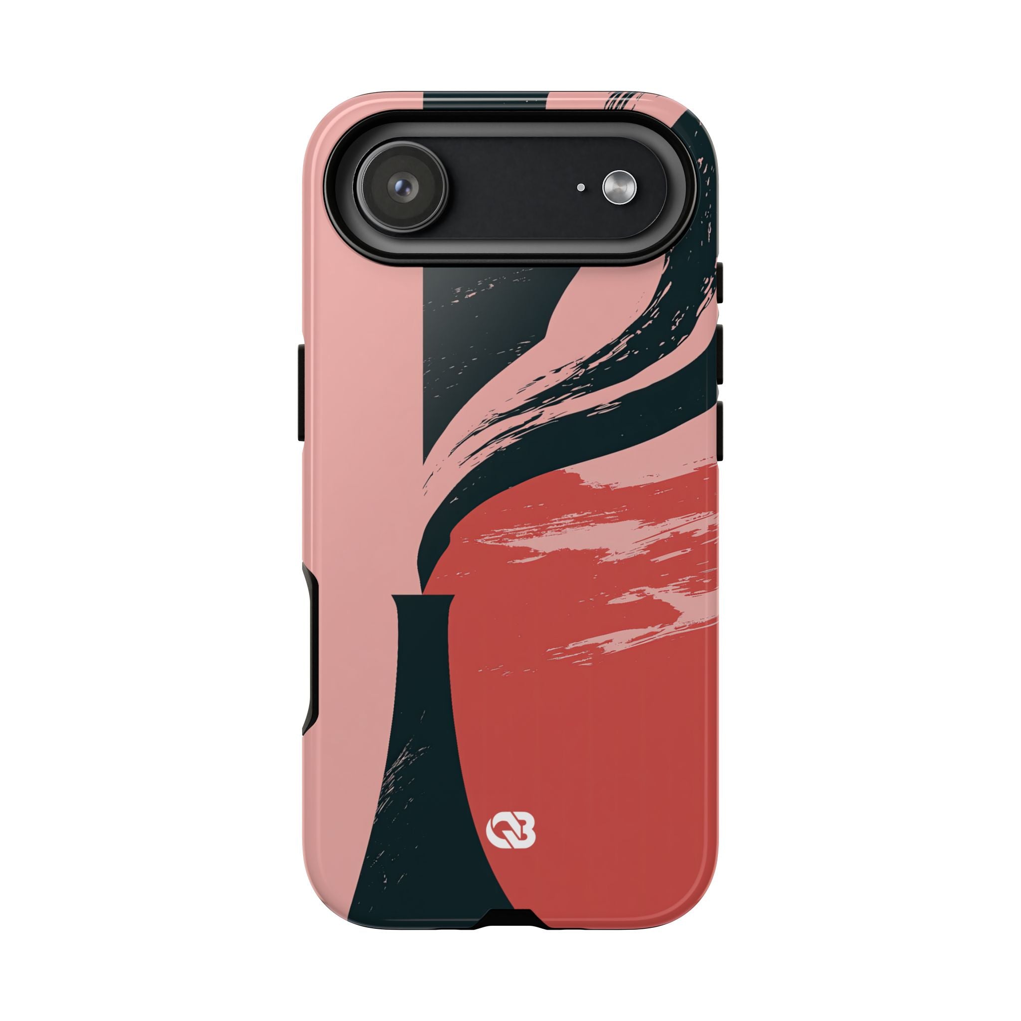 Pink Tough Phone Case for iPhone - Cinder Rose Plume