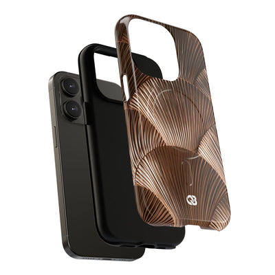 Rose Gilded Fan · Tough 2.0 Magnetic Phone Case for iPhone · Gold