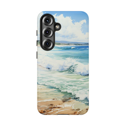Foamy Wave Breeze Samsung S25 Case - Tough