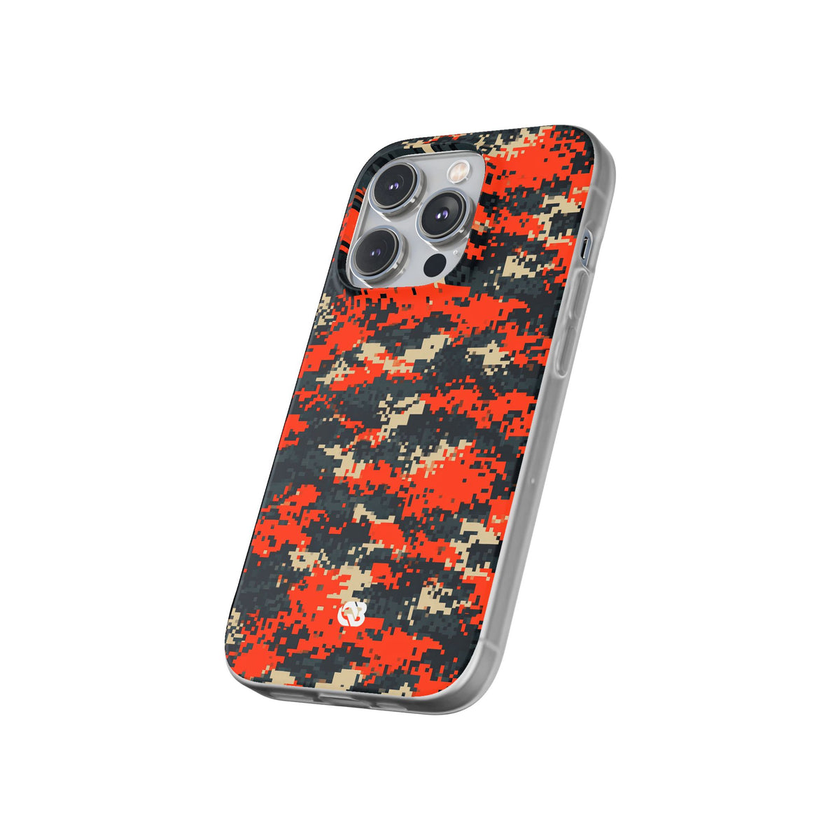 Signal Pixel Camo · Lite Phone Case for iPhone ·  Orange