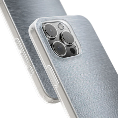 Silver Lite Phone Case for iPhone - Satin Chrome Grain