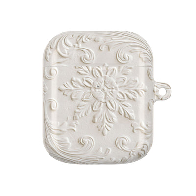 Sculpted Acanthus Relief · Hard Case for AirPods & AirPods Pro · White