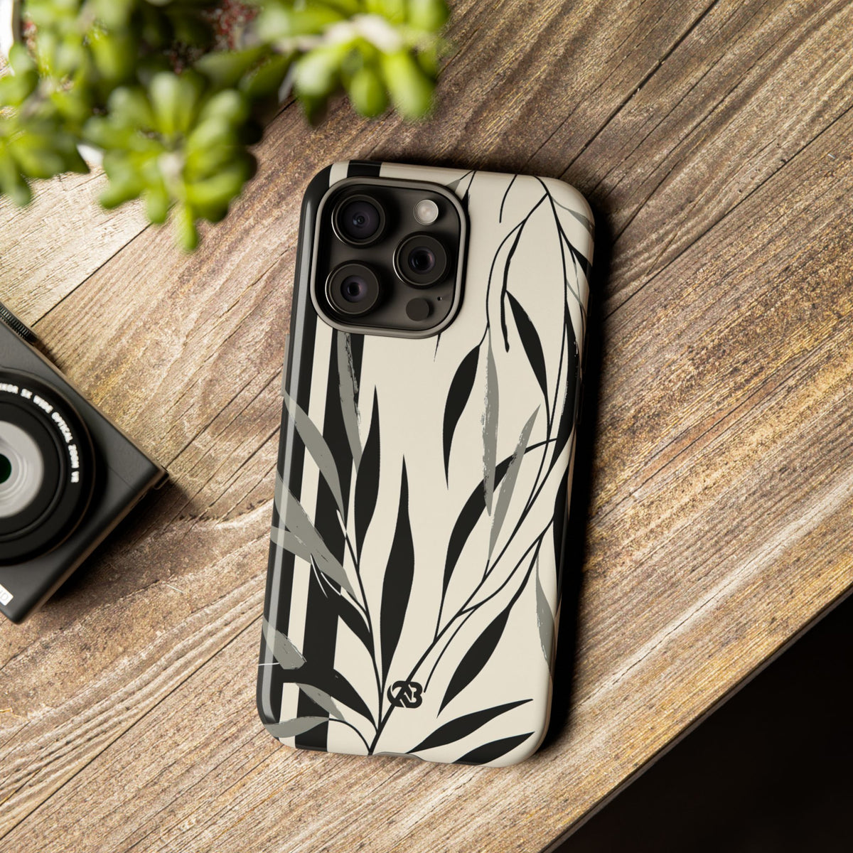 Linear Willow Study · Tough Phone Case for iPhone · Beige