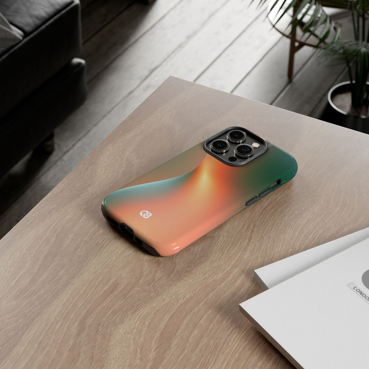 Radiant Contour · Tough Phone Case for iPhone · Orange