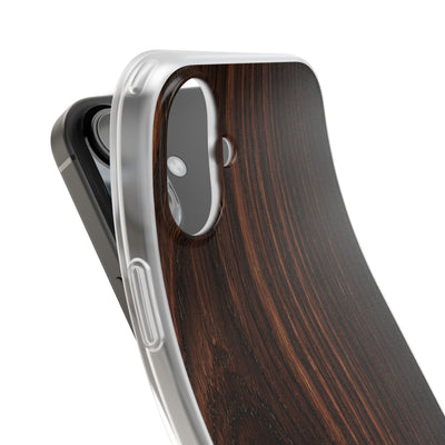 Brown Lite Phone Case for iPhone - Burnished Mahogany Grain