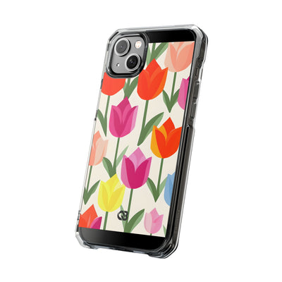 Vibrant Petal Grid · Impact Handyhülle für iPhone · Magsafe