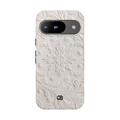 Sculpted Acanthus Relief · Tough Phone Case for Pixel ·  White