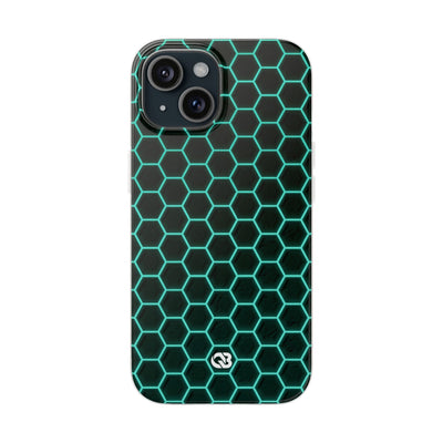 Neon Hex Spectrum · Lite Phone Case for iPhone ·  Teal