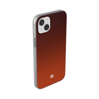 Orange Lite Phone Case for iPhone - Obsidian Ember Fade