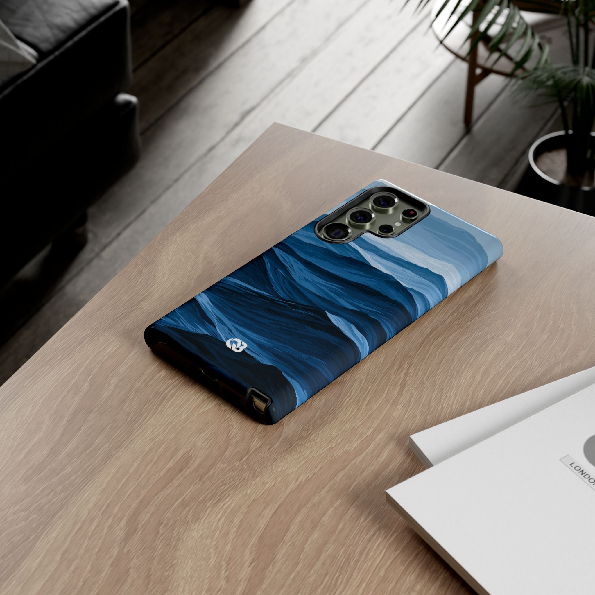 Blue Tough Phone Case for Samsung - Cobalt Ridge Tides