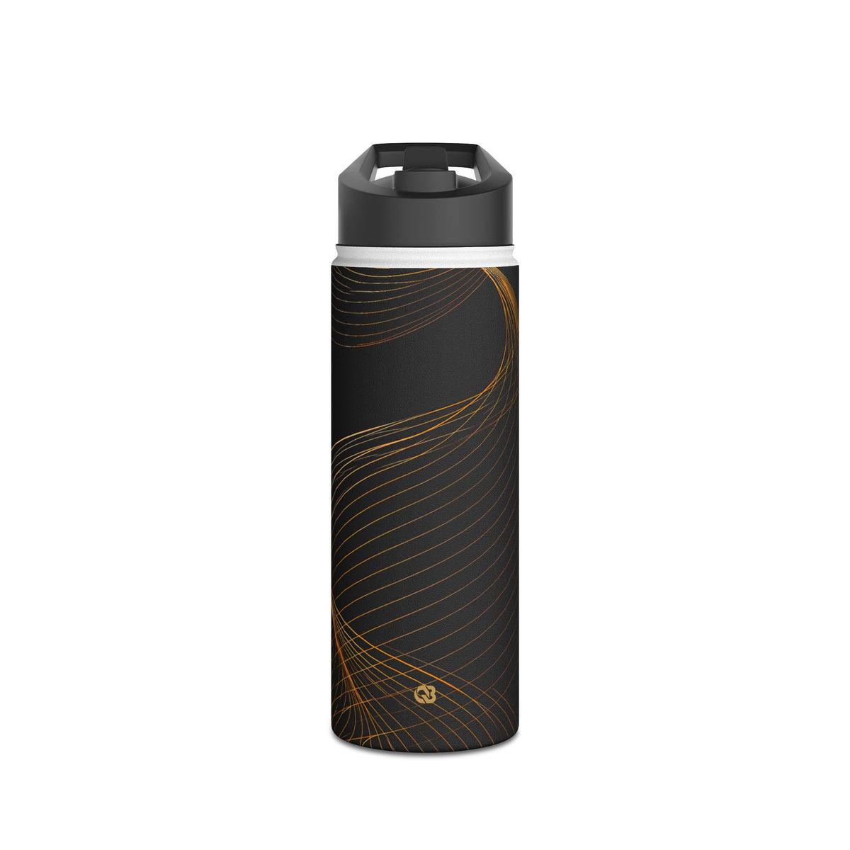 Golden Horizon Drift · Insulated Water Bottle · Black