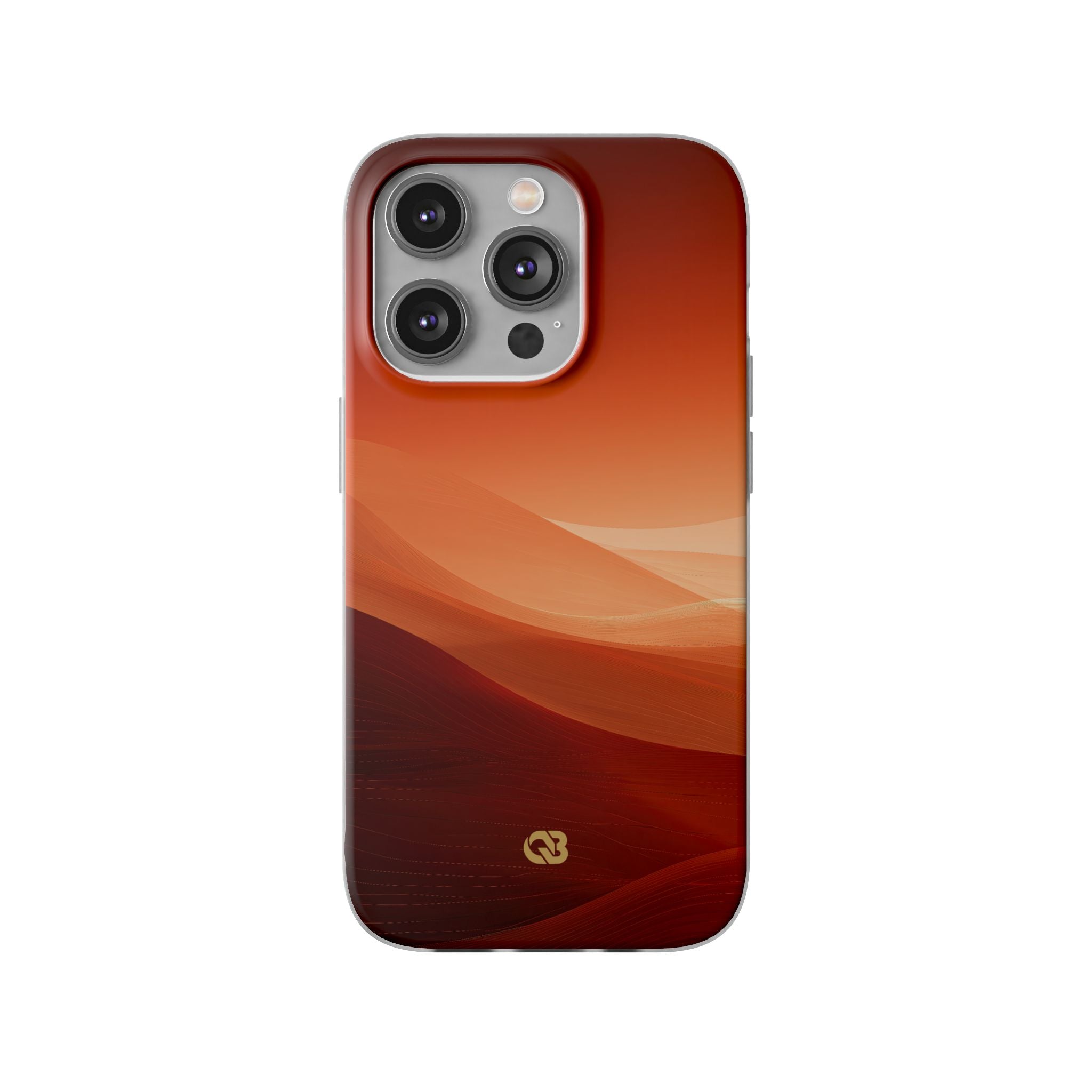 Orange Lite Phone Case for iPhone - Crimson Dune Gradient