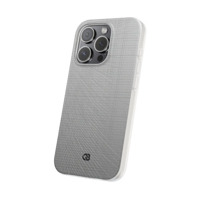 Grey Lite Phone Case for iPhone - Chrome Mesh Warp