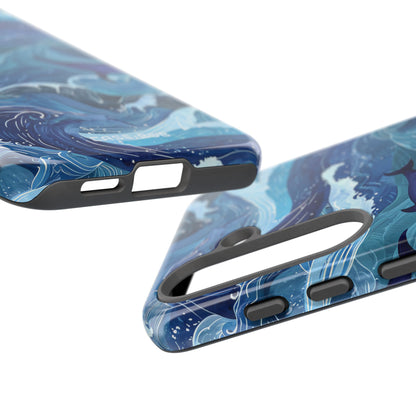 Dolphin Waves Samsung S25 Case - Tough