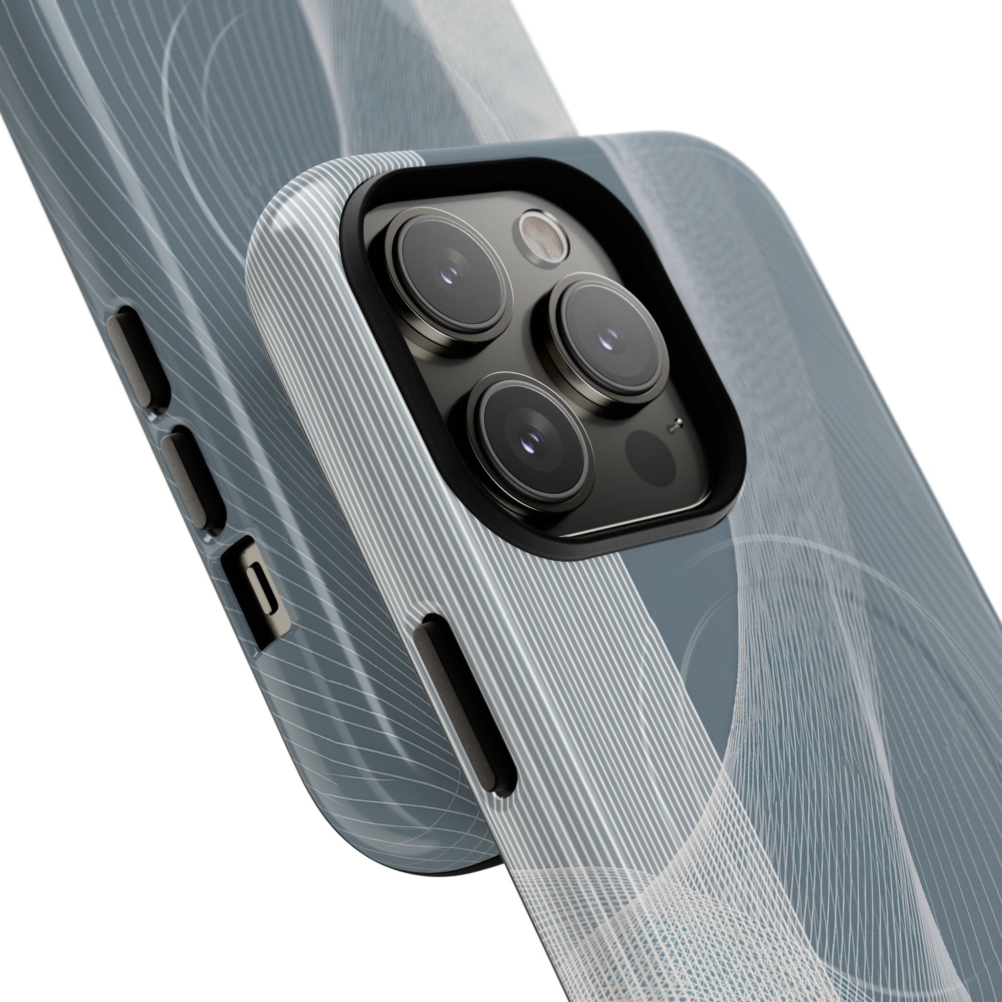 Grey Tough 2.0 Magsafe Phone Case for iPhone - Slate Mesh Horizon