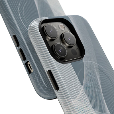 Grey Tough 2.0 Magsafe Phone Case for iPhone - Slate Mesh Horizon