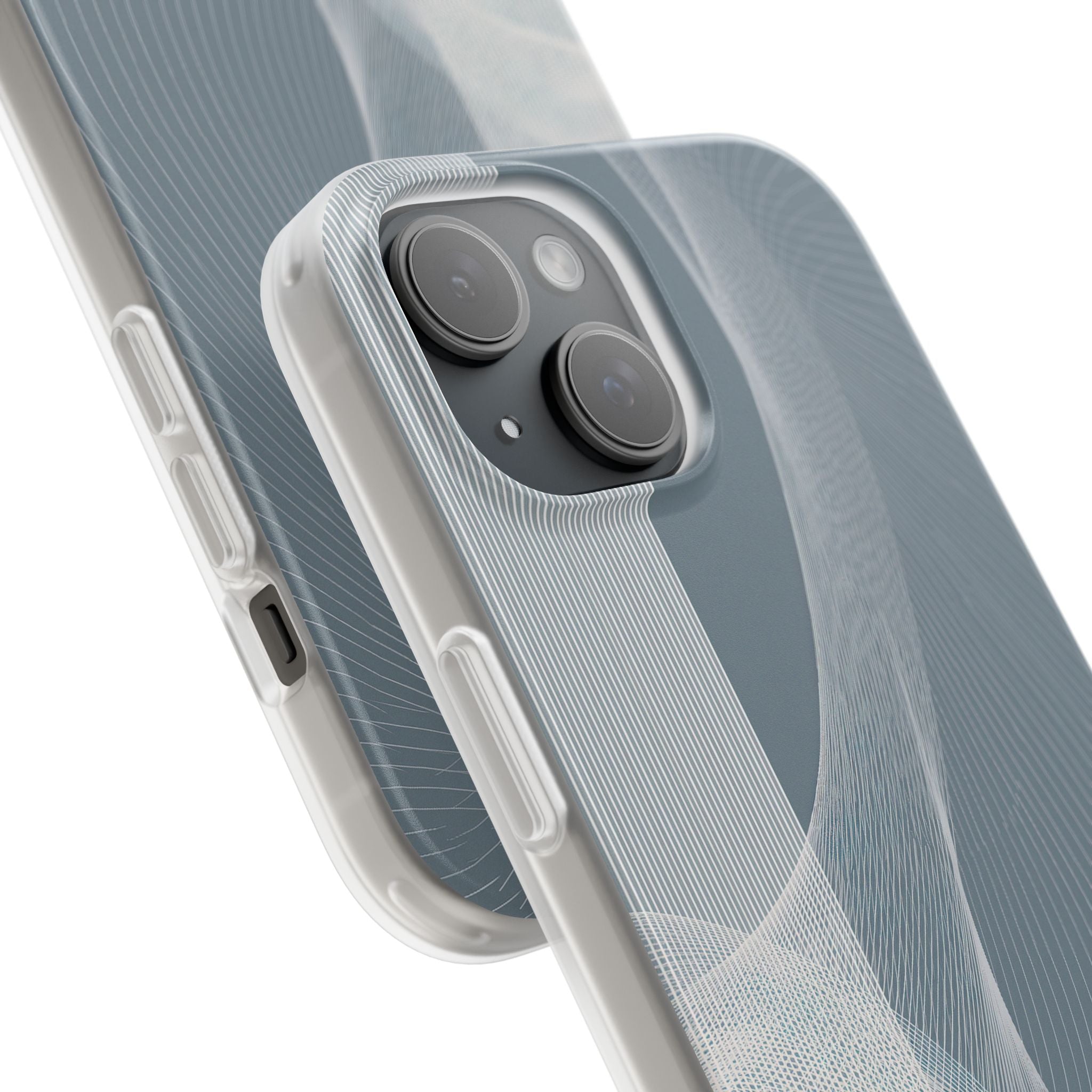 Grey Lite Phone Case for iPhone - Slate Mesh Horizon
