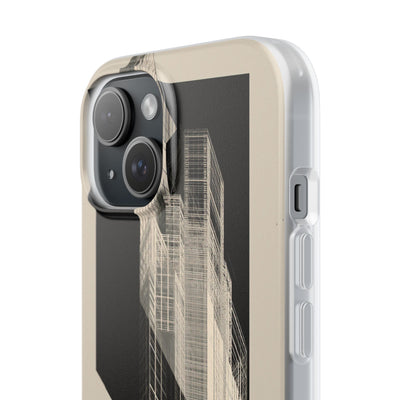 Beige Lite Phone Case for iPhone - Monolith Urban Grid
