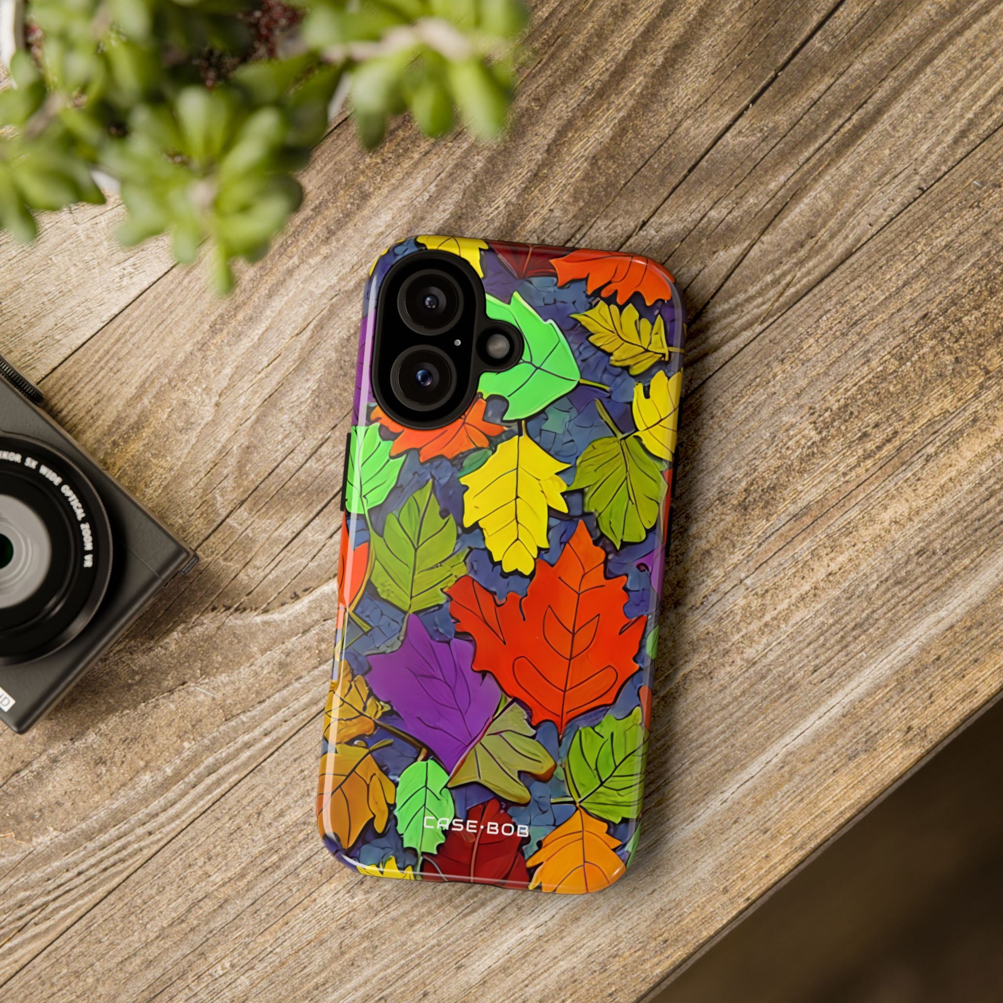 Vivid Leafburst iPhone 16 Case - Tough
