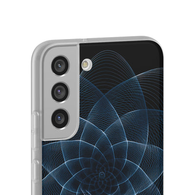 Blue Lite Phone Case for Samsung - Cobalt Geometric Bloom