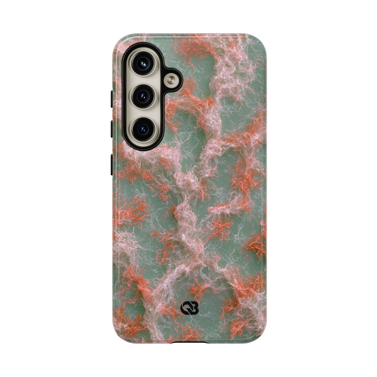 Coral Pixel Matrix · Tough Phone Case for Samsung · Green
