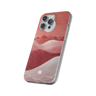 Crimson Dune Horizon · Soft Phone Case for iPhone