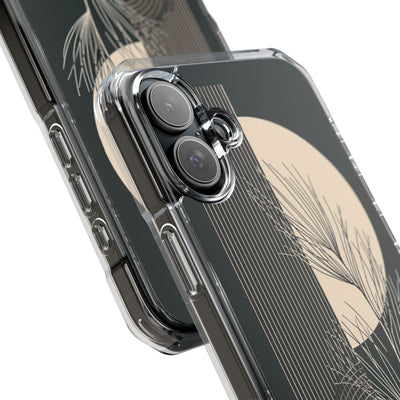 Black Impact MagSafe Phone Case for iPhone - Obsidian Sand Willow