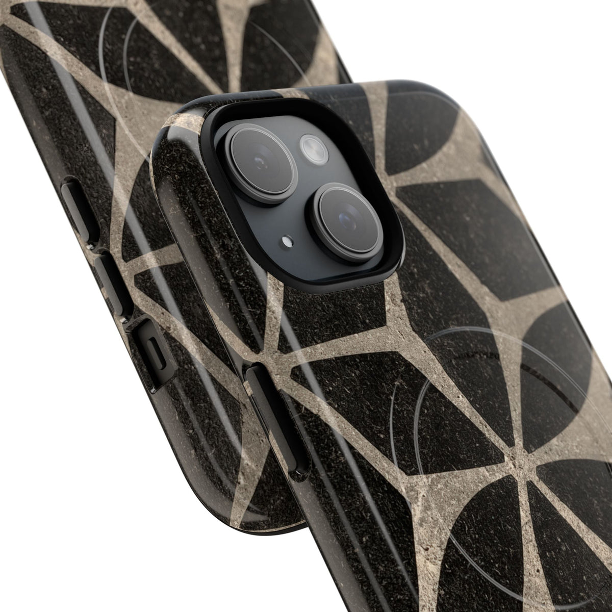Concrete Mosaic Star · Tough 2.0 Magnetic Phone Case for iPhone · Black