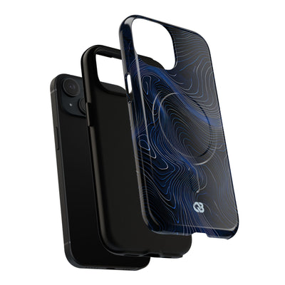 Blue Tough 2.0 Magsafe Phone Case for iPhone - Cobalt Contour Ridge