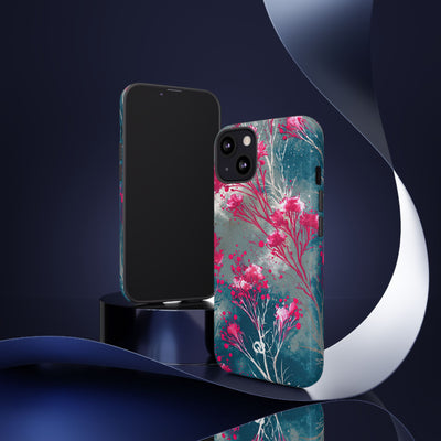 Cyber Blossom · Tough Phone Case for iPhone · Teal