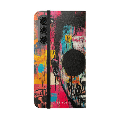 Black Orb Face - Samsung S23+ Case - Wallet