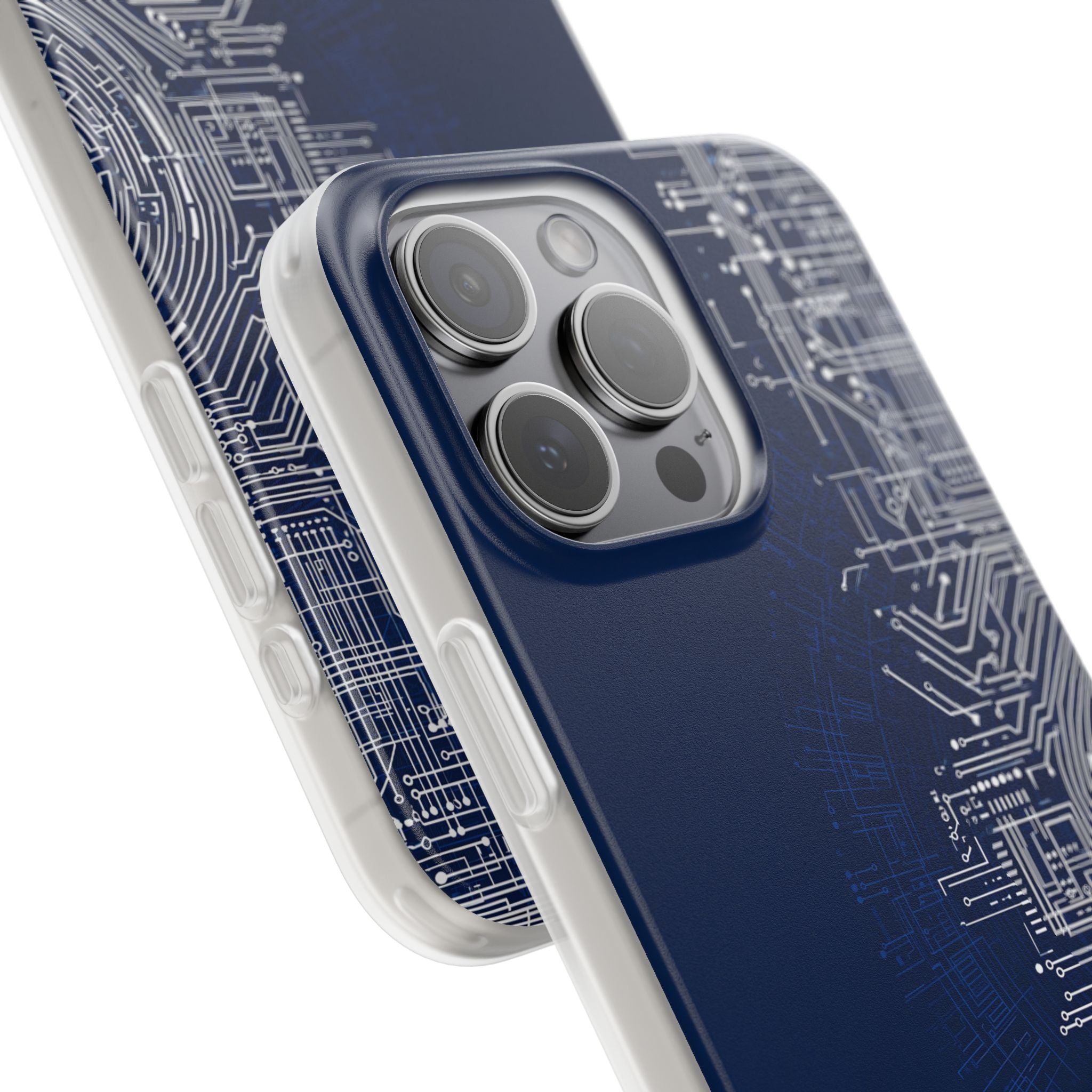 Blue Lite Phone Case for iPhone - Cobalt Circuit Logic
