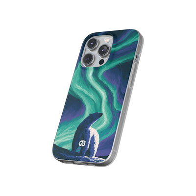 Arctic Aurora Bear · Lite Phone Case for iPhone ·  Teal