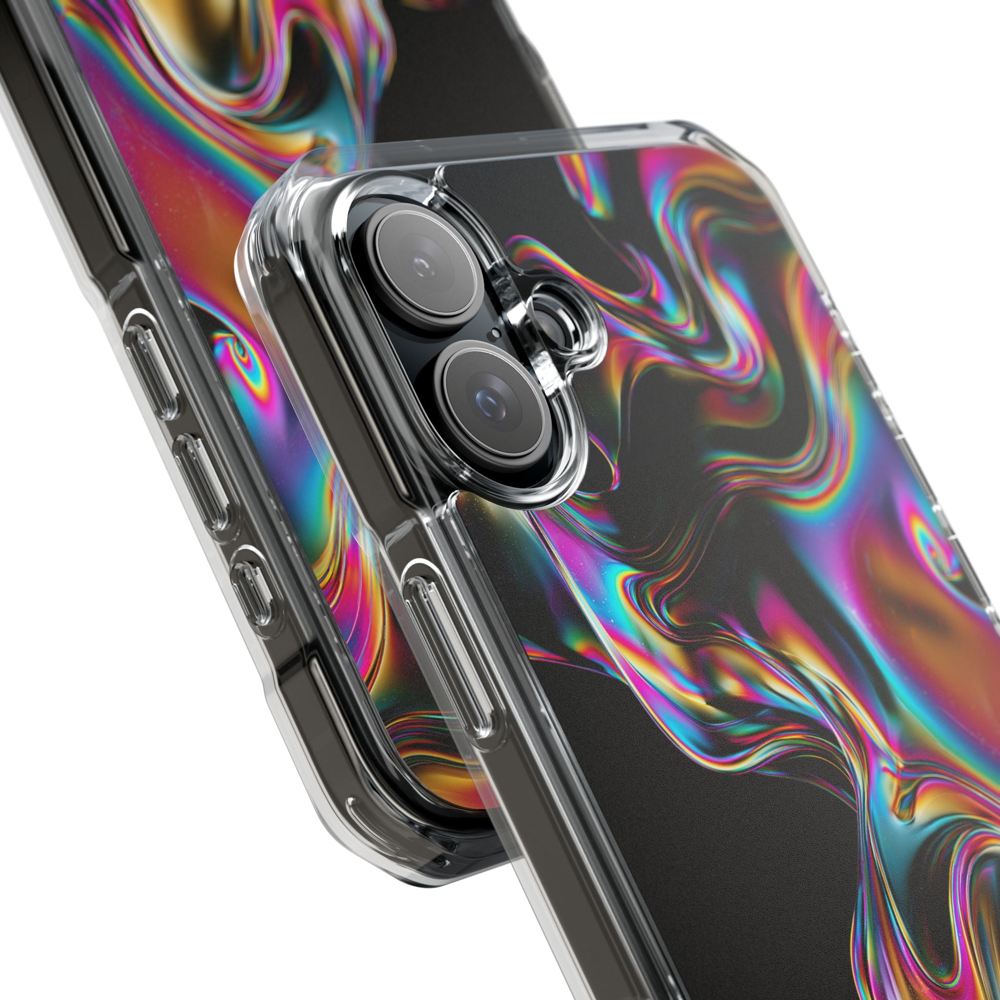 Purple Impact MagSafe Phone Case for iPhone - Liquid Neon Chrome