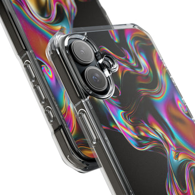Purple Impact MagSafe Phone Case for iPhone - Liquid Neon Chrome