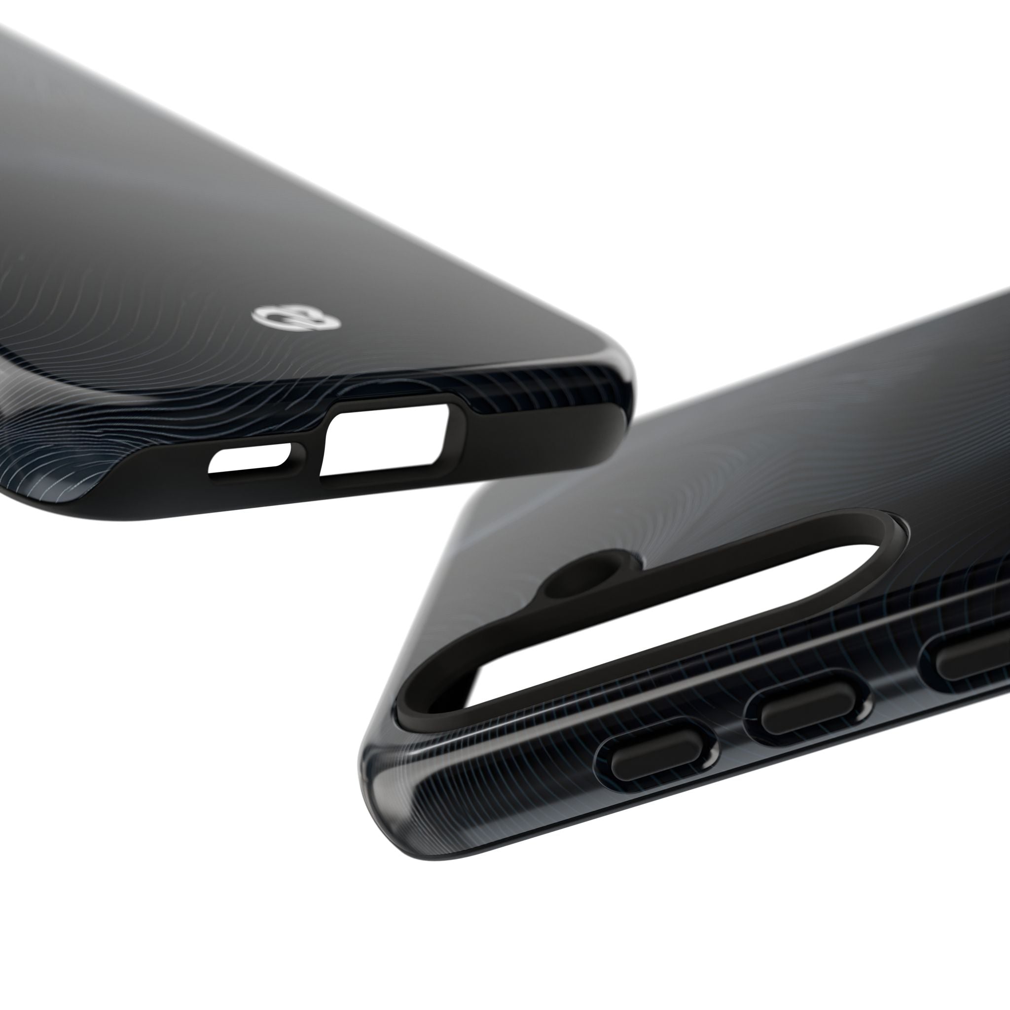 Black Tough Phone Case for Samsung - Obsidian Ridge Flux