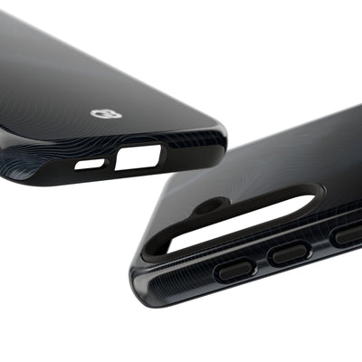 Black Tough Phone Case for Samsung - Obsidian Ridge Flux