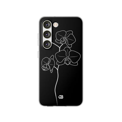 Black Lite Phone Case for Samsung - Noir Alabaster Orchid