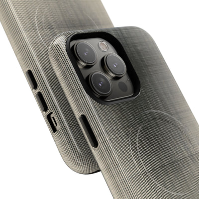 Beige Tough 2.0 Magsafe Phone Case for iPhone - Carbon Screen Grid