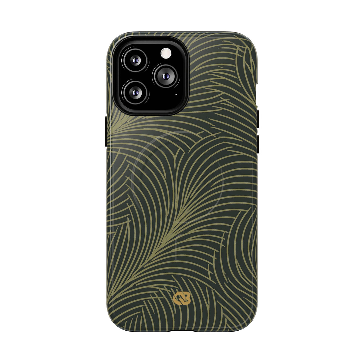 Midnight Palm Frond · Tough 2.0 Magnetic Phone Case for iPhone · Green