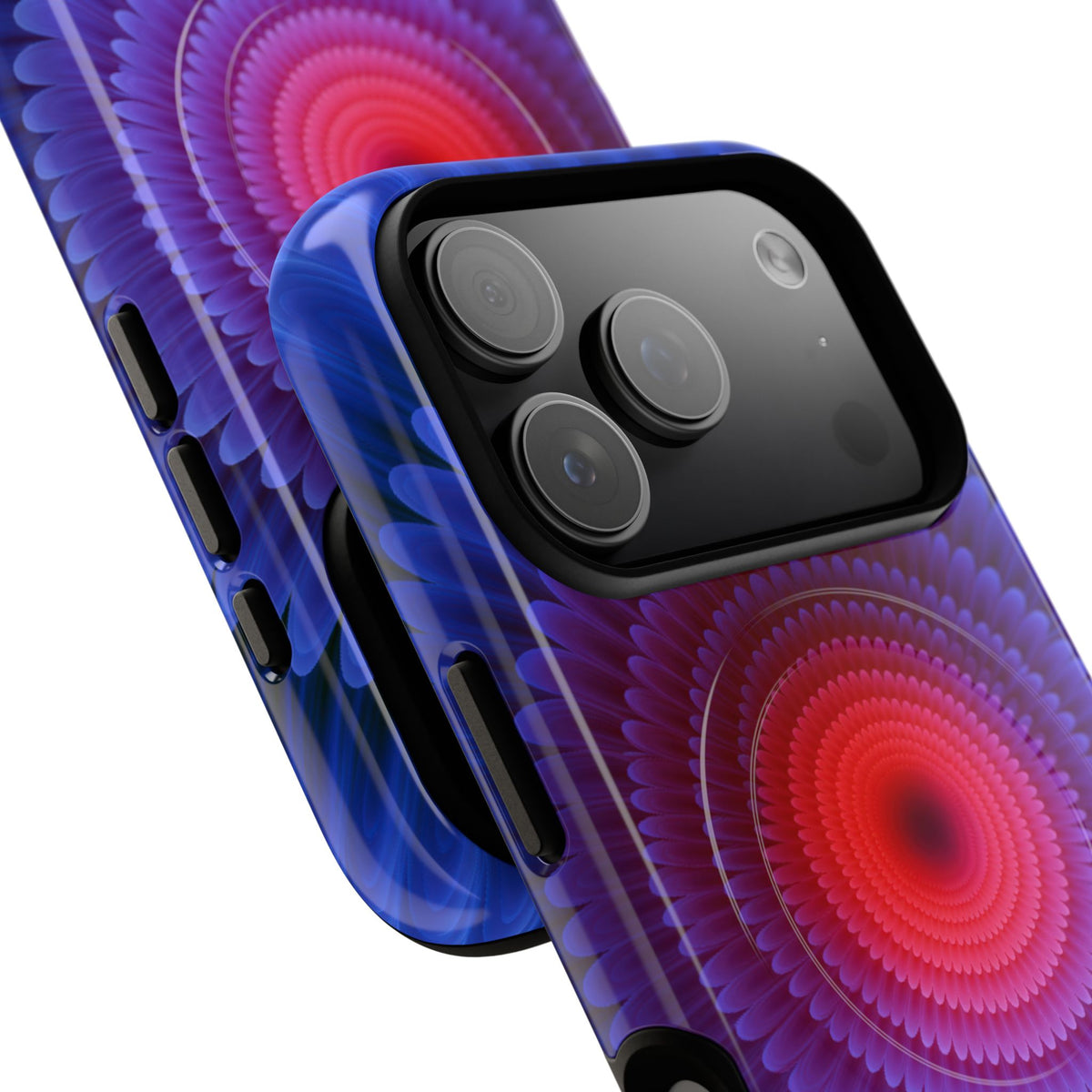 Radial Spectrum Bloom · Tough 2.0 Magnetic Phone Case for iPhone · Blue