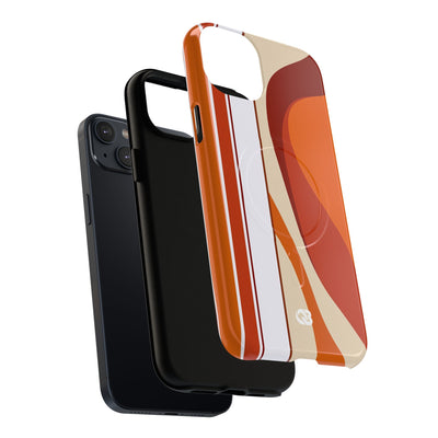 Terracotta Strata · Tough 2.0 Magnetic Phone Case for iPhone · Orange