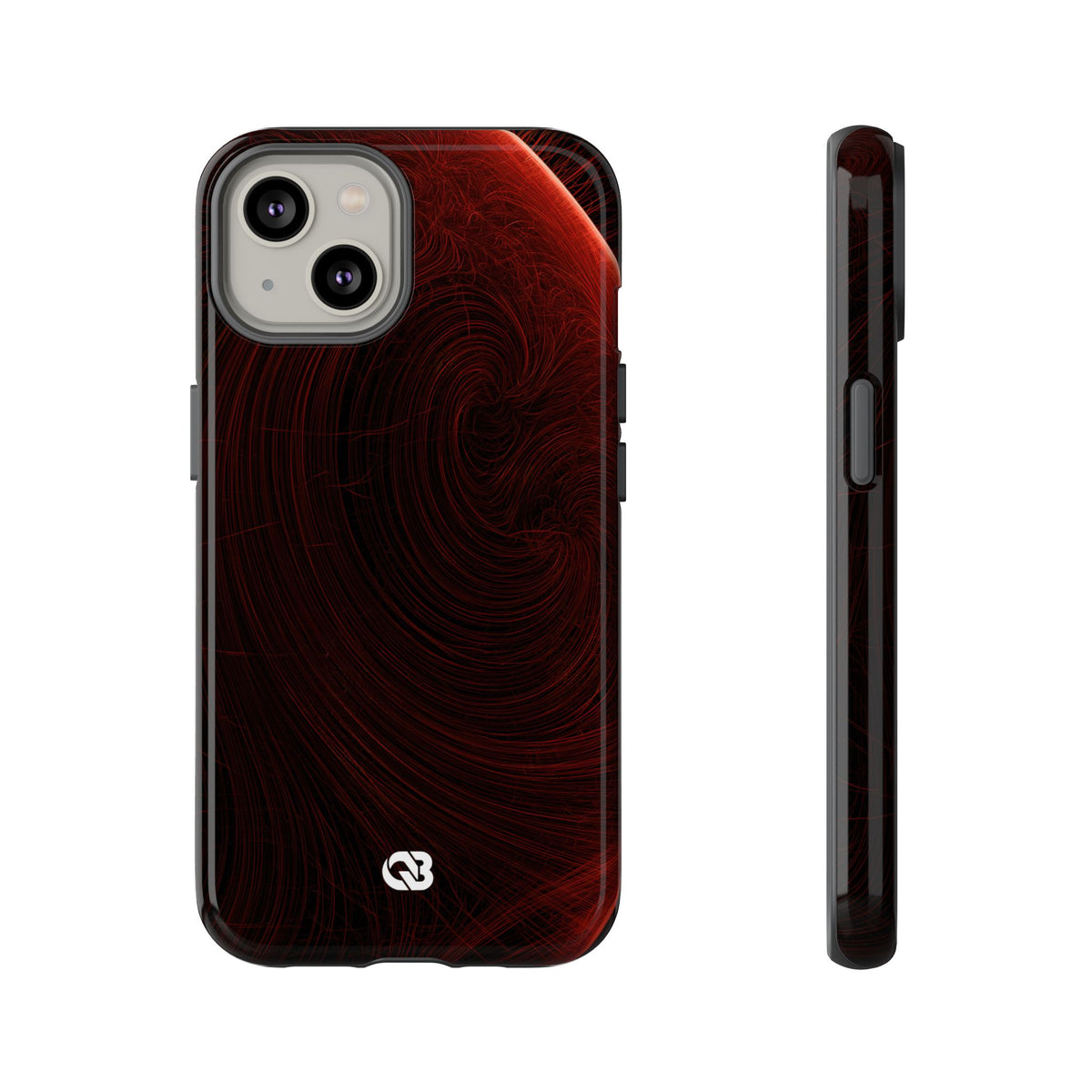 Crimson Solar Horizon · Tough Phone Case for iPhone · Red