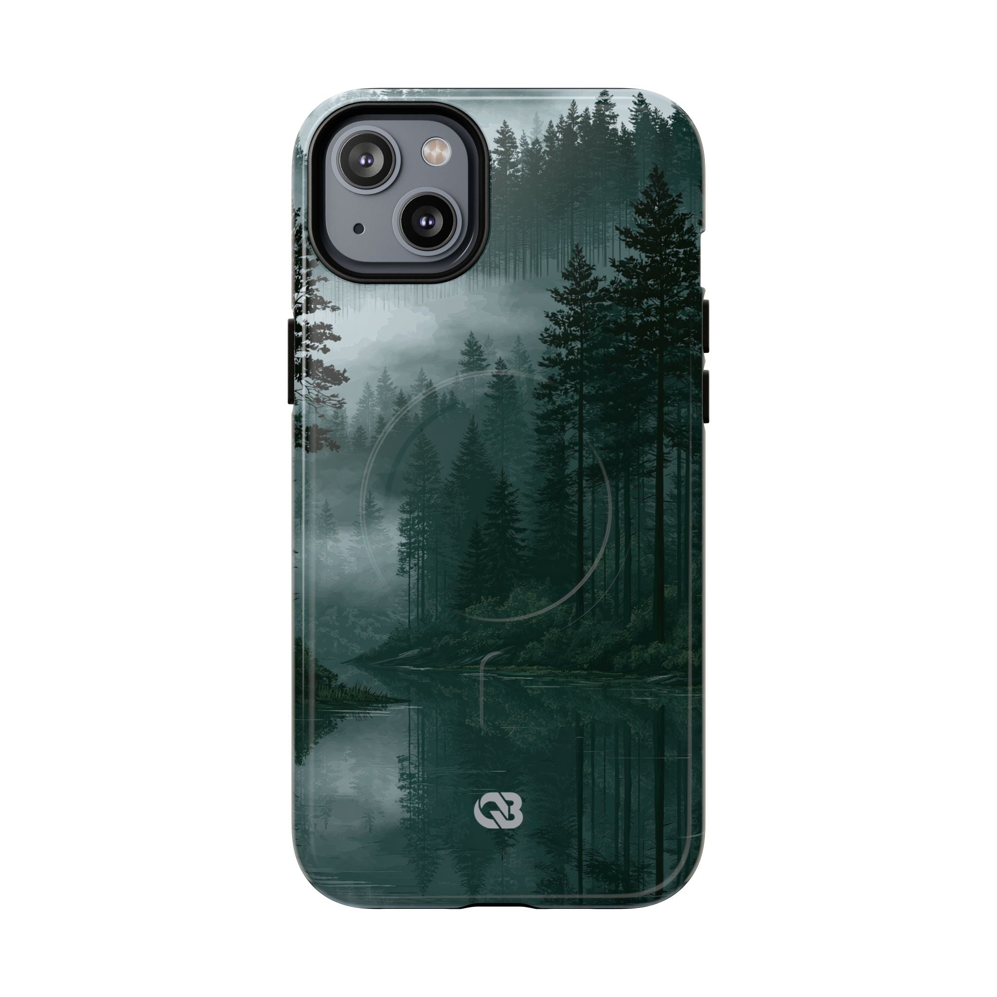 Green Tough 2.0 Magsafe Phone Case for iPhone - Misty Evergreen Mirror