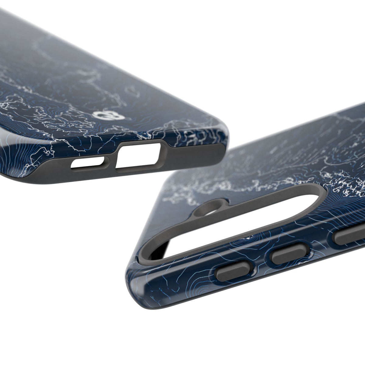 Nordic Contour Chart · Tough Phone Case for Samsung · Blue