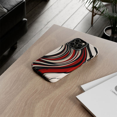Karmesin Fluss Wellen · Tough Handyhülle für iPhone