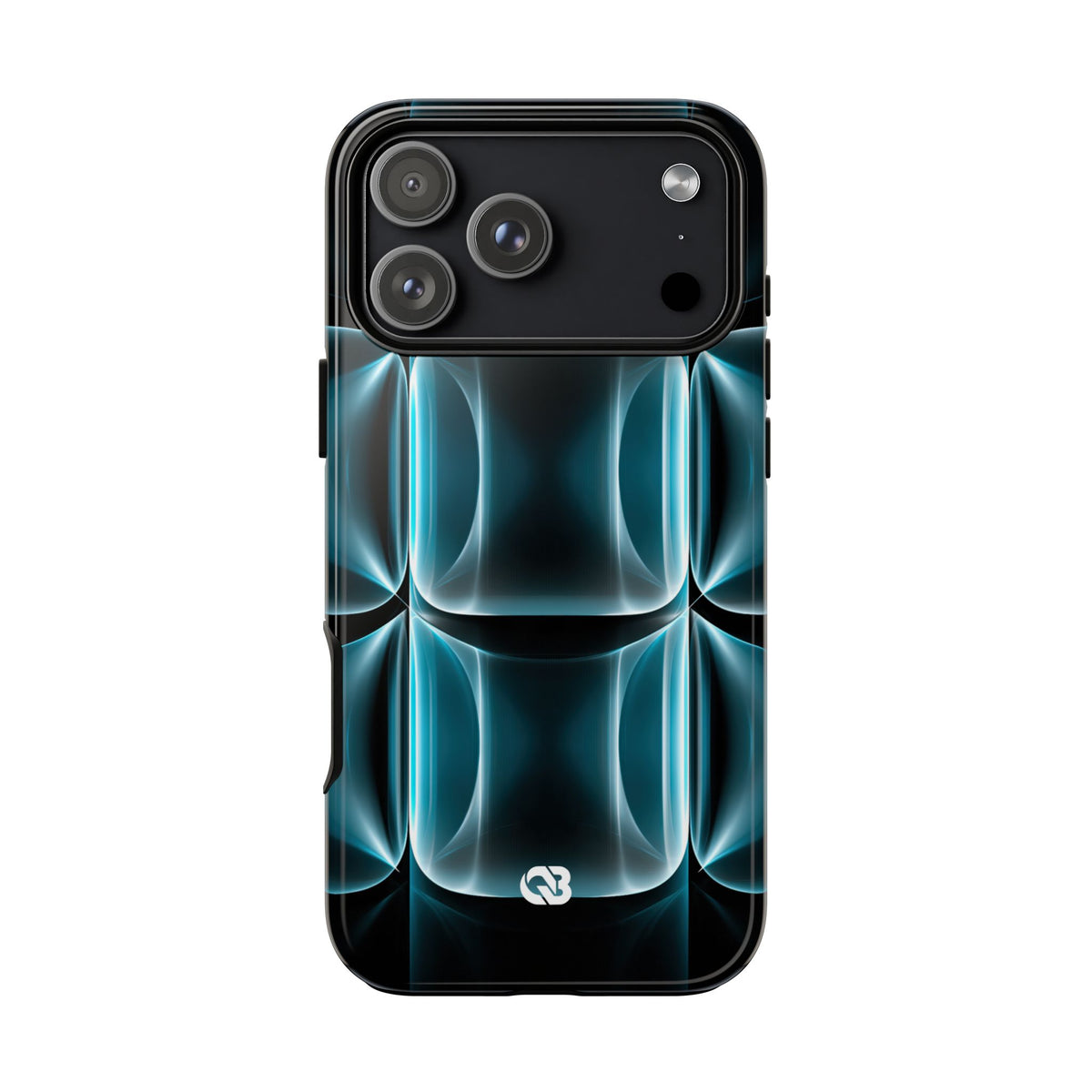 Translucent Cyber Grid · Tough Phone Case for iPhone · Teal