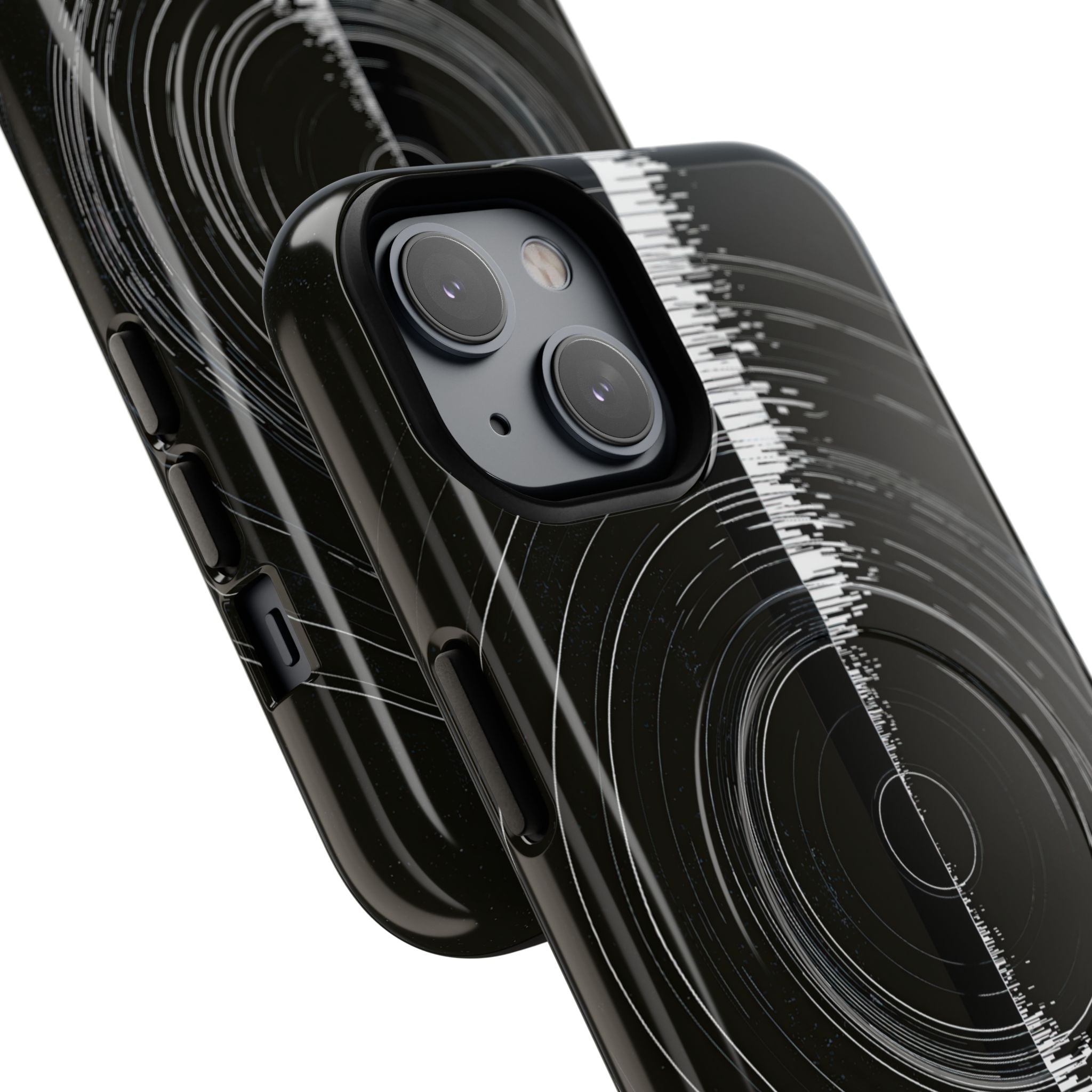Black Tough 2.0 Magsafe Phone Case for iPhone - Obsidian Orbital Signal
