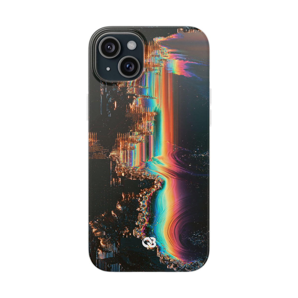 Prismatic Circuit · Lite Phone Case for iPhone ·  Black