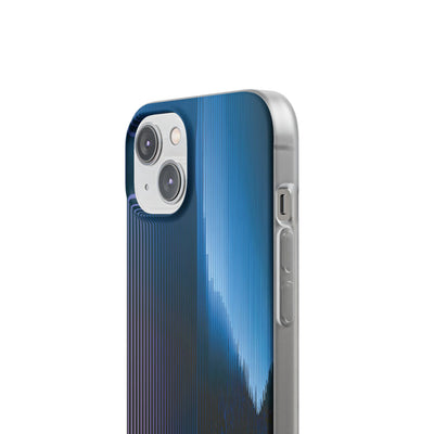 Blue Lite Phone Case for iPhone - Indigo Distortion Wave